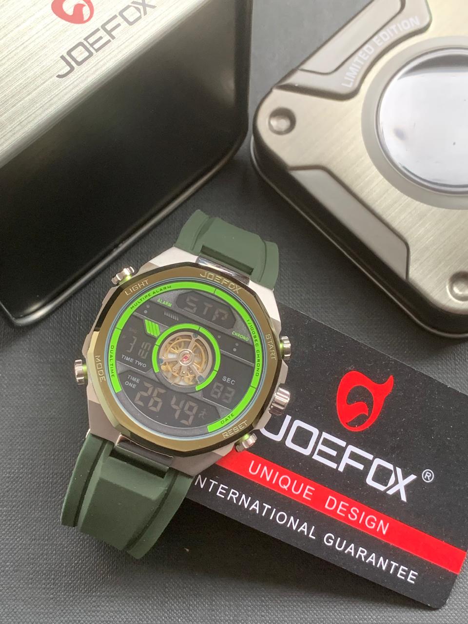 Reloj marca joefox 2306 pulso goma unico y exclusivo