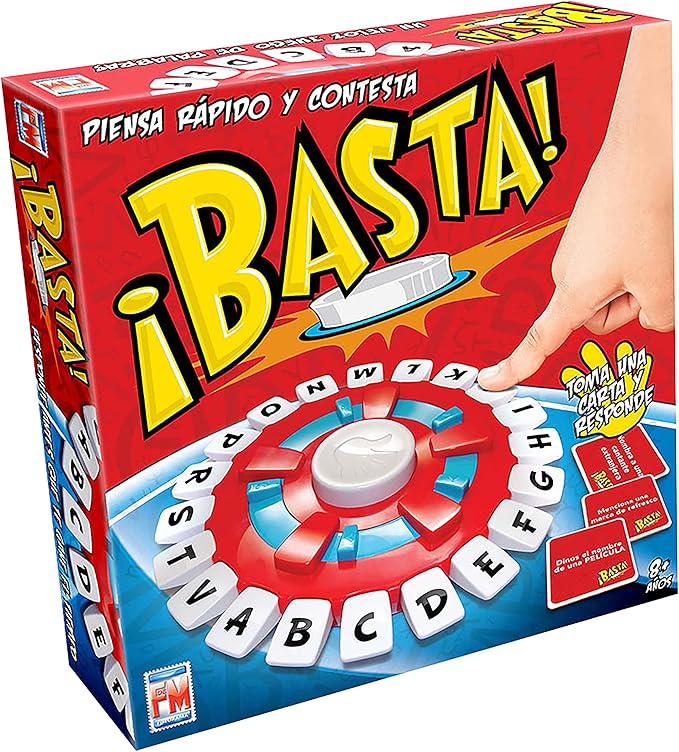 JUEGO DE MESA ¡BASTA! DIVIÉRTETE CON TU GRUPO DE AMIGOS Y FAMILIA