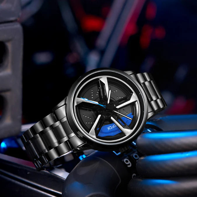 RELOJ RIN GIRATORIO + FIGURA DE COLECCIÓN 🏍️